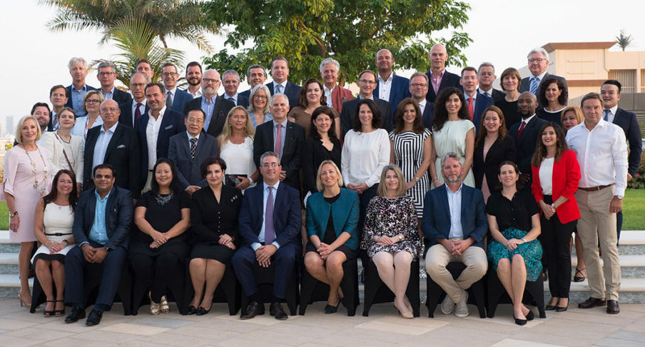 IIC Partners members at meeting in Dubai